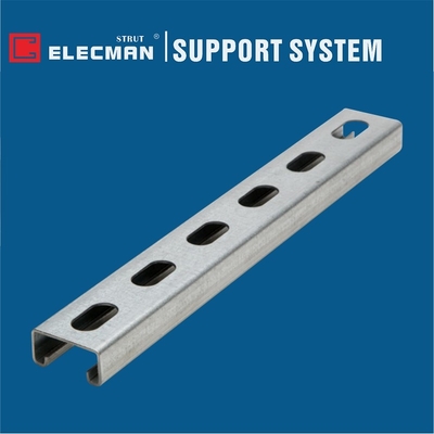 Hot Dipped Galvanized Strut C Channels 41 X 41 Slotted Channel